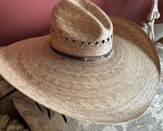 Wide Brim Straw Cowboy Hat