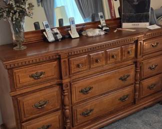 Bedroom dresser and mirror
