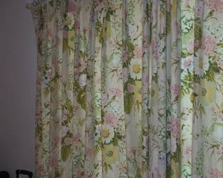 Custom floral curtains 