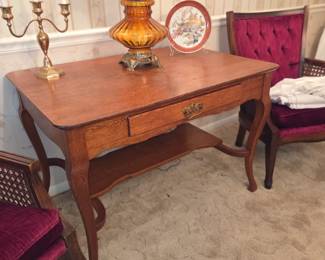Antique library desk table