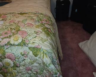 Custom bedding matching curtains