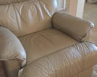 Leather recliner