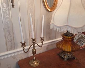 Vintage brass candelabra