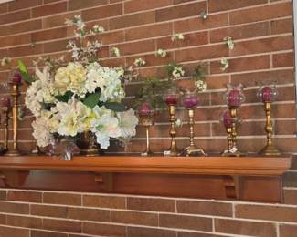 Vintage brass candle sticks