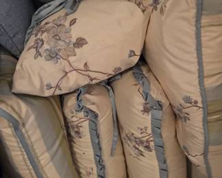 Bedding and accent pillows