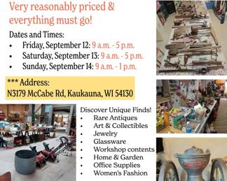 Estate Sale Flyer