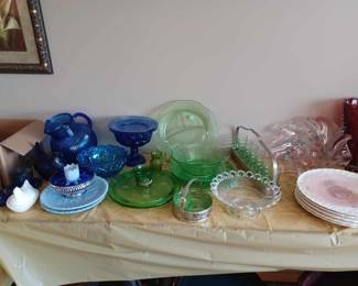 Glass ware, dishes, silverware