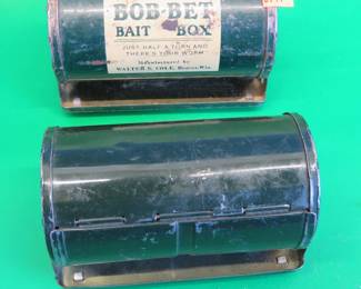 Lot 88. Two Bob-Bet Bait boxes