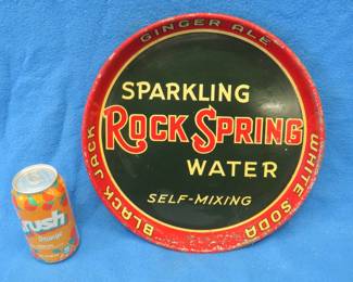 Lot 273. Vintage metal Rock Spring beer tray