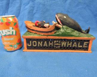 Lot 272. "Jonah and the Whale" mechanical bank for parts or repair