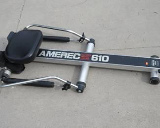 Lot 395. Precor USA Amerec 610 rowing machine. Looks like it works fine