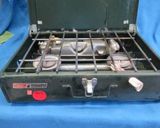 Lot 247. Coleman unleaded Camp stove 424 in gently used condition