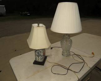 Lot 338. Two table lamps