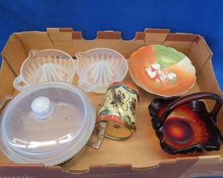 Lot 162. Vintage glassware and more