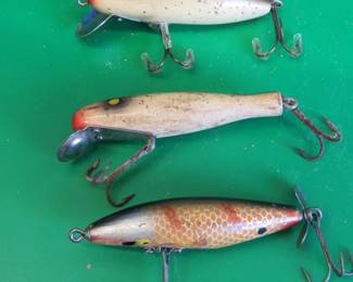 Lot 183. Vintage Paw Paw Junior Pike 1400?, #9300, and a wooden Devils Horse?