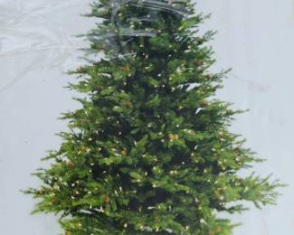 Lot 391. 7.5' Glacier Pine lighted Christmas tree