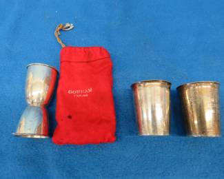 Lot 31. Three sterling silver items. All pieces marked. 107 total grams.