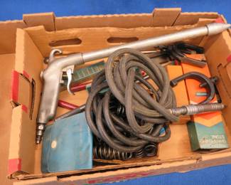 Lot 142. Hole gages, air gun, springs, and more