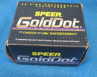 Lot 206. 20 Speer .50 cal. 325-grain GDHP AE rounds