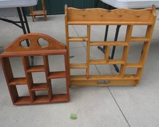 Lot 367. Two knick-knack shelves