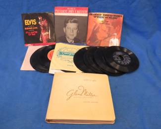 Lot 203. 45 RPM records including Elvis and a Glenn Miller collection of 45's