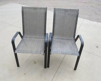 Lot 424. Two outdoor chairs in excellent condition
