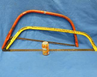 Lot 55. Pair of bow saws