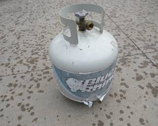 Lot 323. Empty 20 lb. propane tank