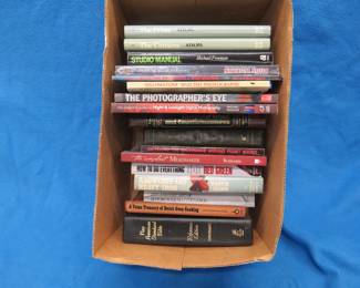 Lot 248. Books including photography, cooking, and more
