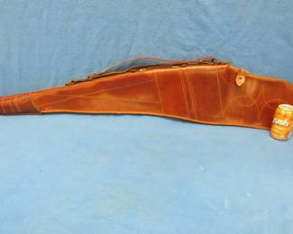 Lot 382. All leather gun case in good condition