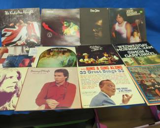 Lot 116. 12 LP's including The Who, Jimi Hendrix, Springsteen, Elton John, John Cougar, and more.