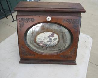 Lot 366. Wooden table-top cabinet