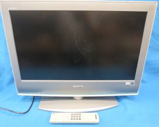 Lot 47. Sony 26" LCD Digital Color TV with remote. Powers up.