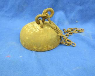 Lot 365. Antique horse hobble. Weighs 28 lbs.