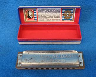 Lot 349. Hohner Marine Band A 440 harmonica in the key of A