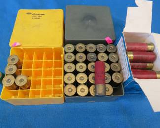 Lot 207. 12-gauge shotgun shells as shown in the photos. The box is incorrect.