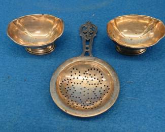 Lot 58. Three sterling silver items. All pieces marked. 54 total grams.
