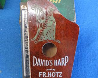 Lot 188. David's Harp made by Fr. Hotz in Germany. Sounds great. Box included.