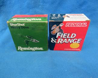 Lot 328. 45 mixed 12-gauge #8 shot rounds.