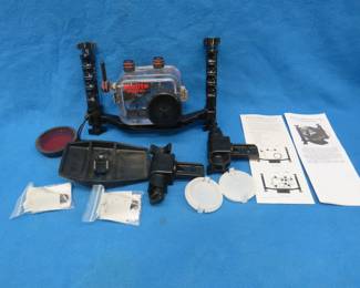 Lot 230. Ikelite underwater digital camera case with accessories