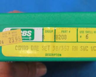 Lot 209. RCBS Combo Die Set 38/357 RN SWC WC