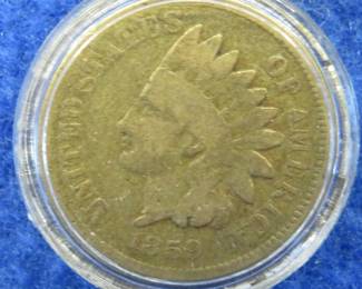 Lot 194. 1859 Indian head penny