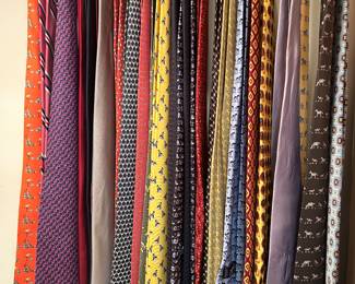 Authentic HERMES tie collection  & Other Designers