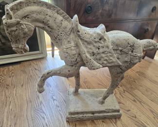 Chinese terra cotta  horse, Ming style, 28" by 31"
