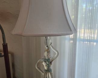 Murano glass figurine desk lamp