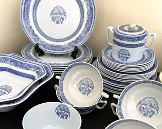 Spode “Heritage” china with dinner + salad plates, bowls, serving pieces