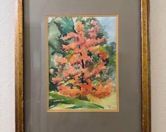 Watercolor by late homeowner