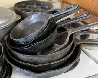 Cast iron in assorted sizes + styles
