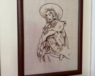 Embroidered artwork