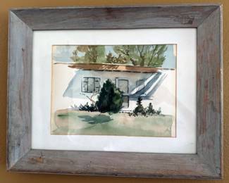 Watercolor by late homeowner
